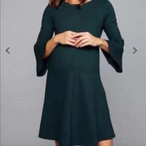 Isabella Oliver bell sleeve maternity dress